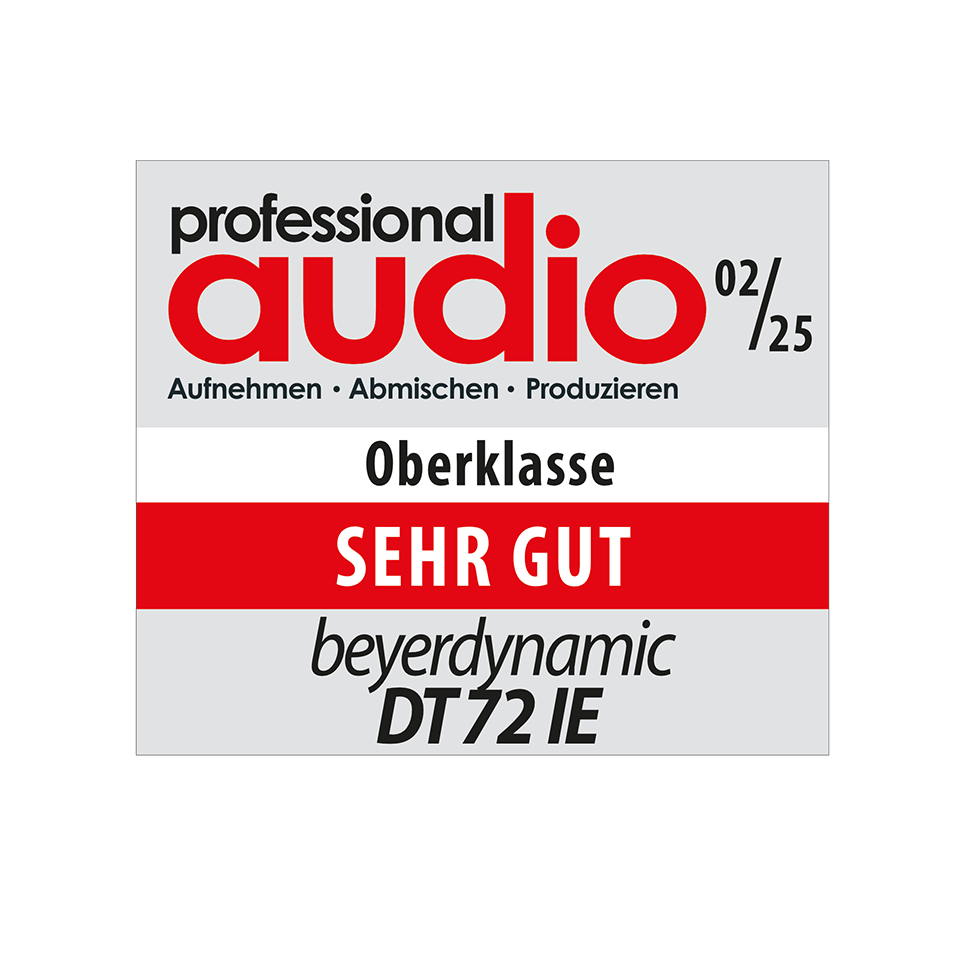 beyerdynamic - DT 72 IE - professional audio award 02/25