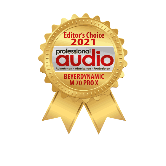 M 70 PRO X beyerdynamic award - editor's choice professional audio
