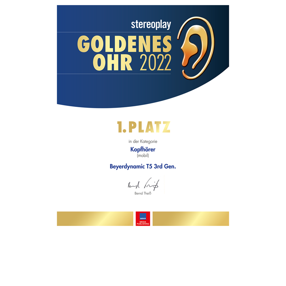 Goldenes Ohr Award 2022 T5 | beyerdynamic