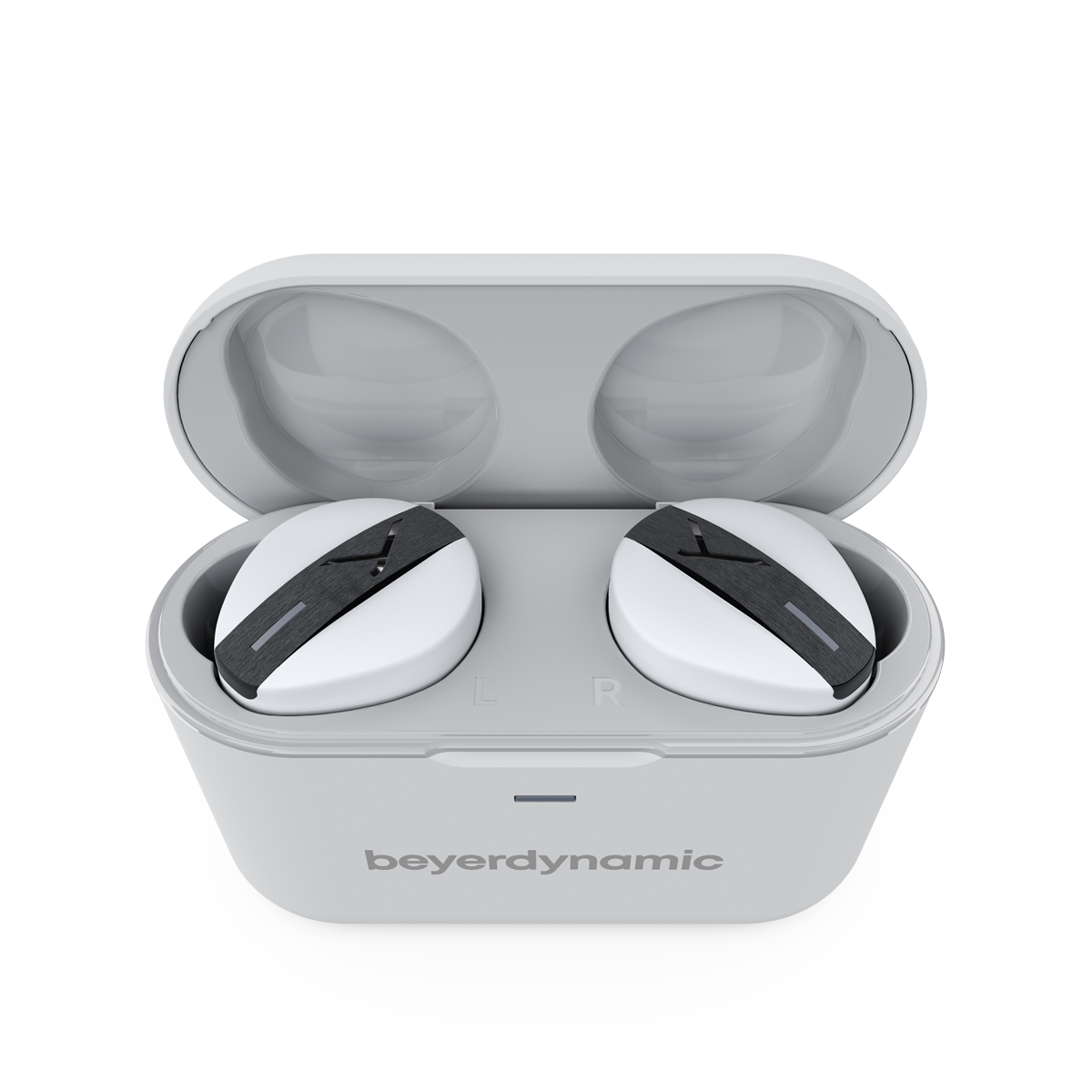 Free BYRD - True Wireless In-Ear with ANC - Color: grey - open case| beyerdynamic