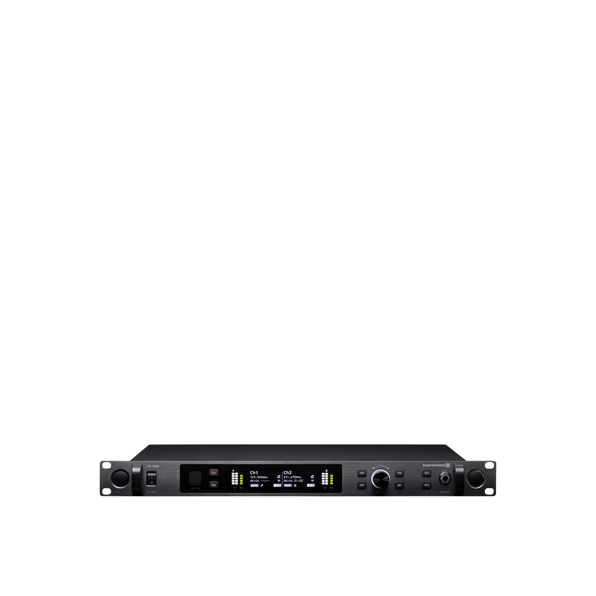 TG 1000 Dual Receiver Dante (520-694 MHz)