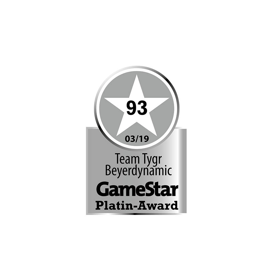 GameStar Platin-Award für Team TYGR von beyerdynamic