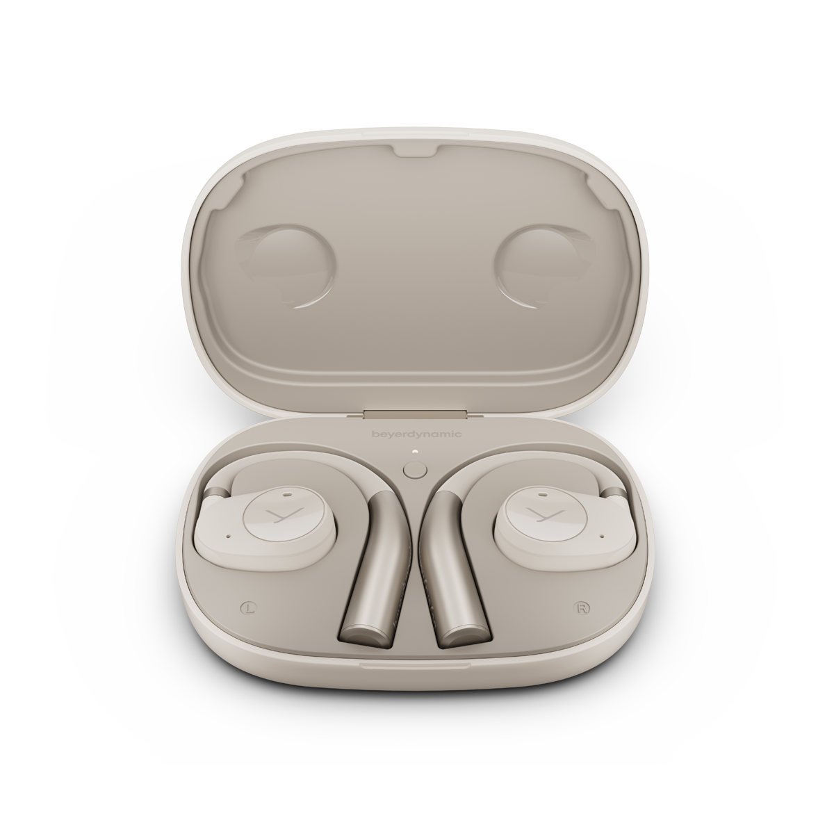 VERIO 200 CREAM - Open-Ear Earphone - case open - beyerdynamic